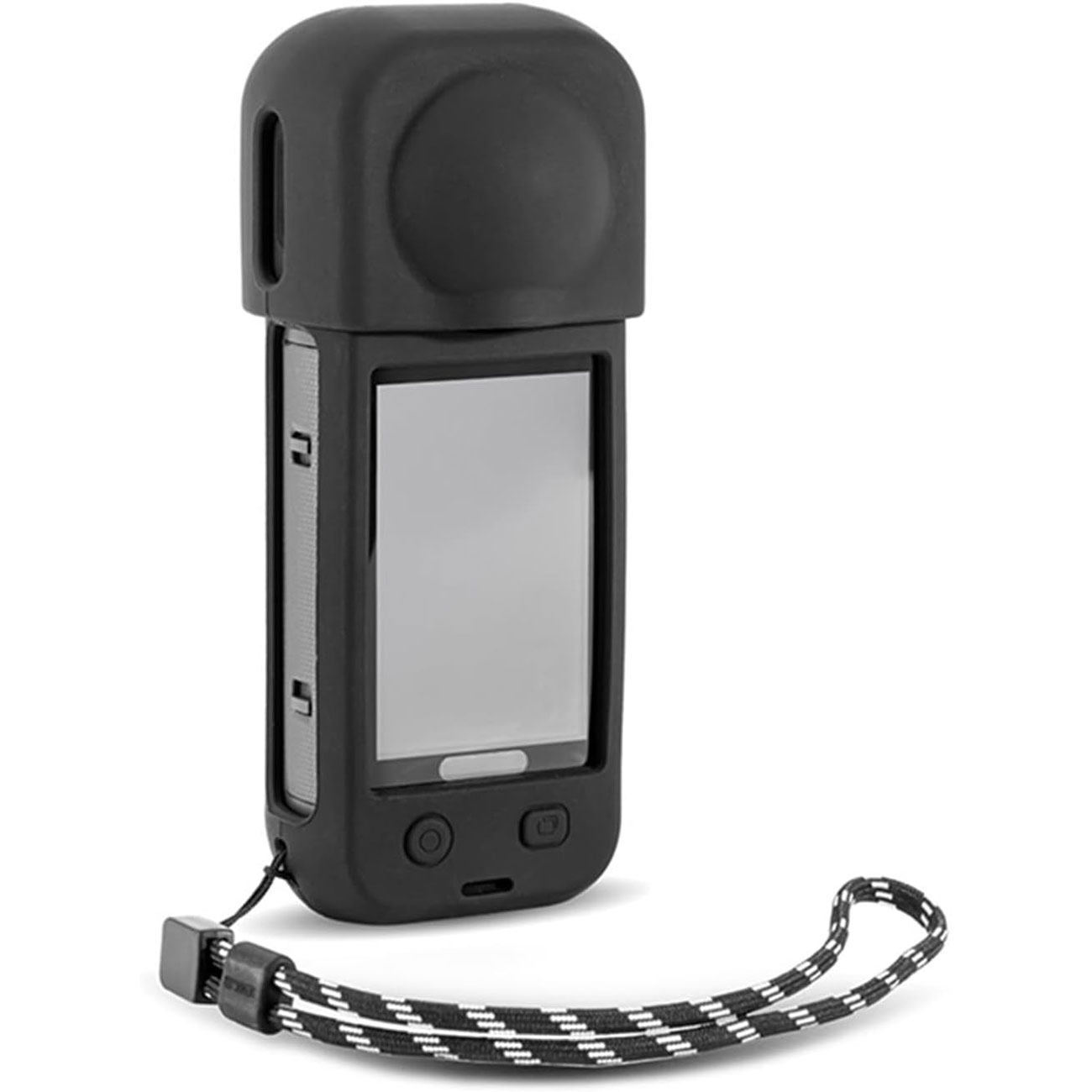 نمای جانبی کاور سیلیکونی مشکی STARTRC Silicone Protective Case for Insta360 X5