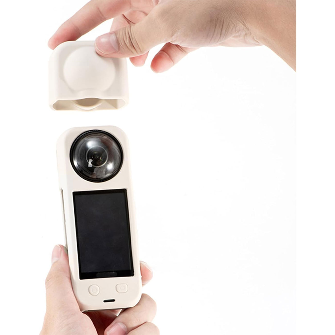 نمای درپوش لنز کاور سیلیکونی دوربین STARTRC Silicone Protective Case for Insta360 X5