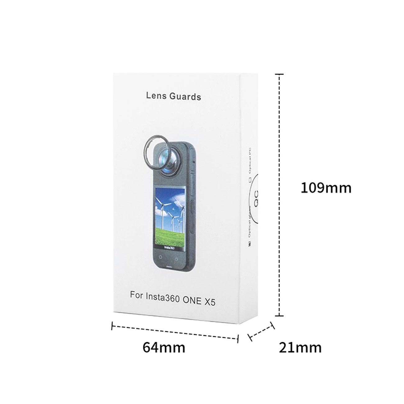 نمای جعبه محافظ لنز دوربین STARTRC VCR Dual Protective Film for Insta360 X5 Lens Guards