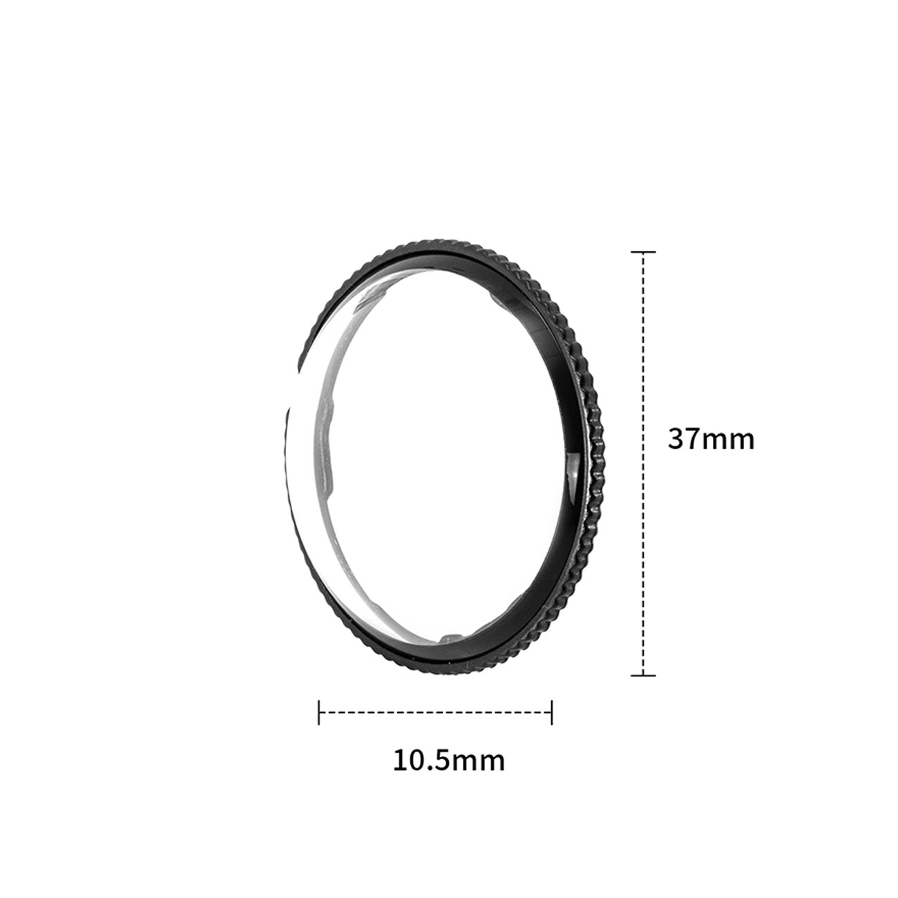 نمای ابعاد محافظ لنز دوربین STARTRC VCR Dual Protective Film for Insta360 X5 Lens Guards