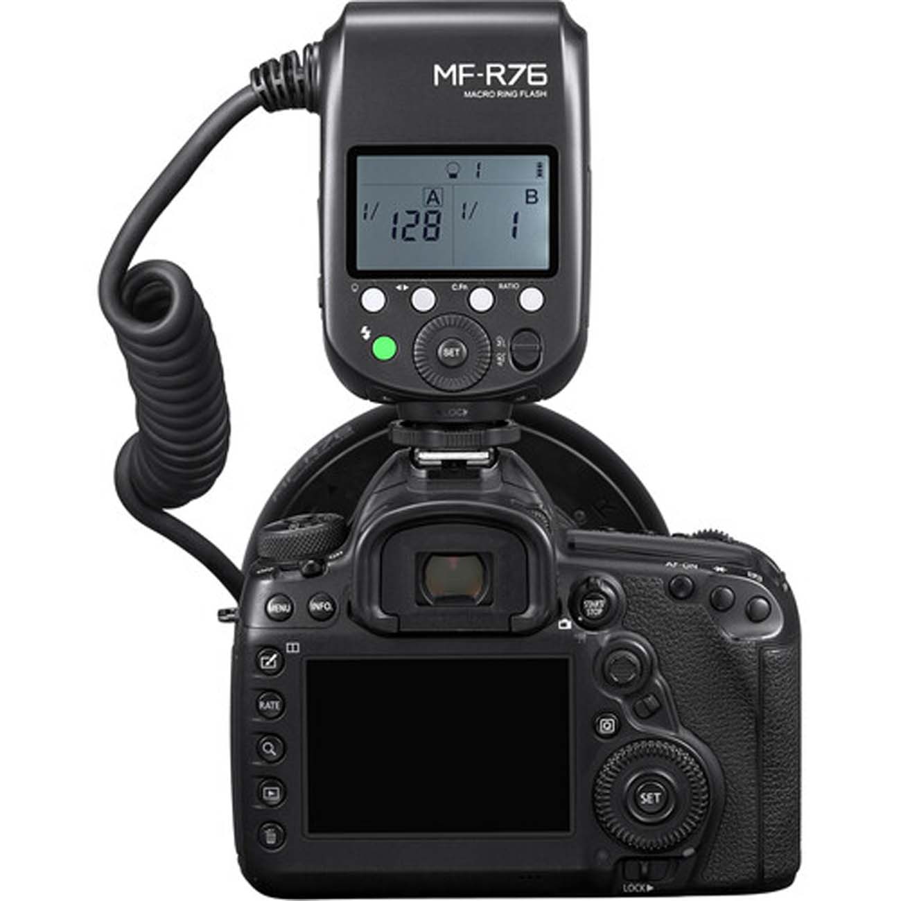 نمای پشت رینگ فلاش ماکرو گودکس Godox MF-R76 Macro Ring Flash