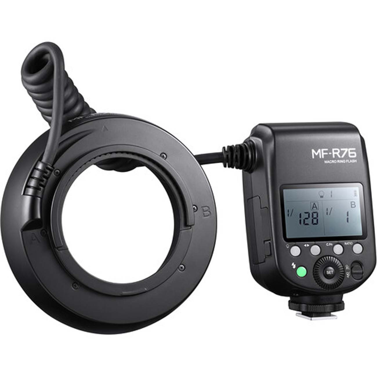 نمای کلی از رینگ فلاش ماکرو گودکس Godox MF-R76 Macro Ring Flash
