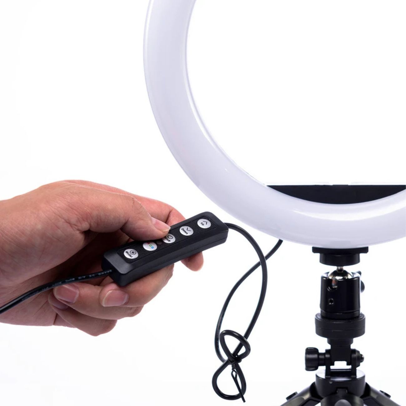 نمای روبرو رینگ لایت LJJ-26 RGB-26cm Ring Light