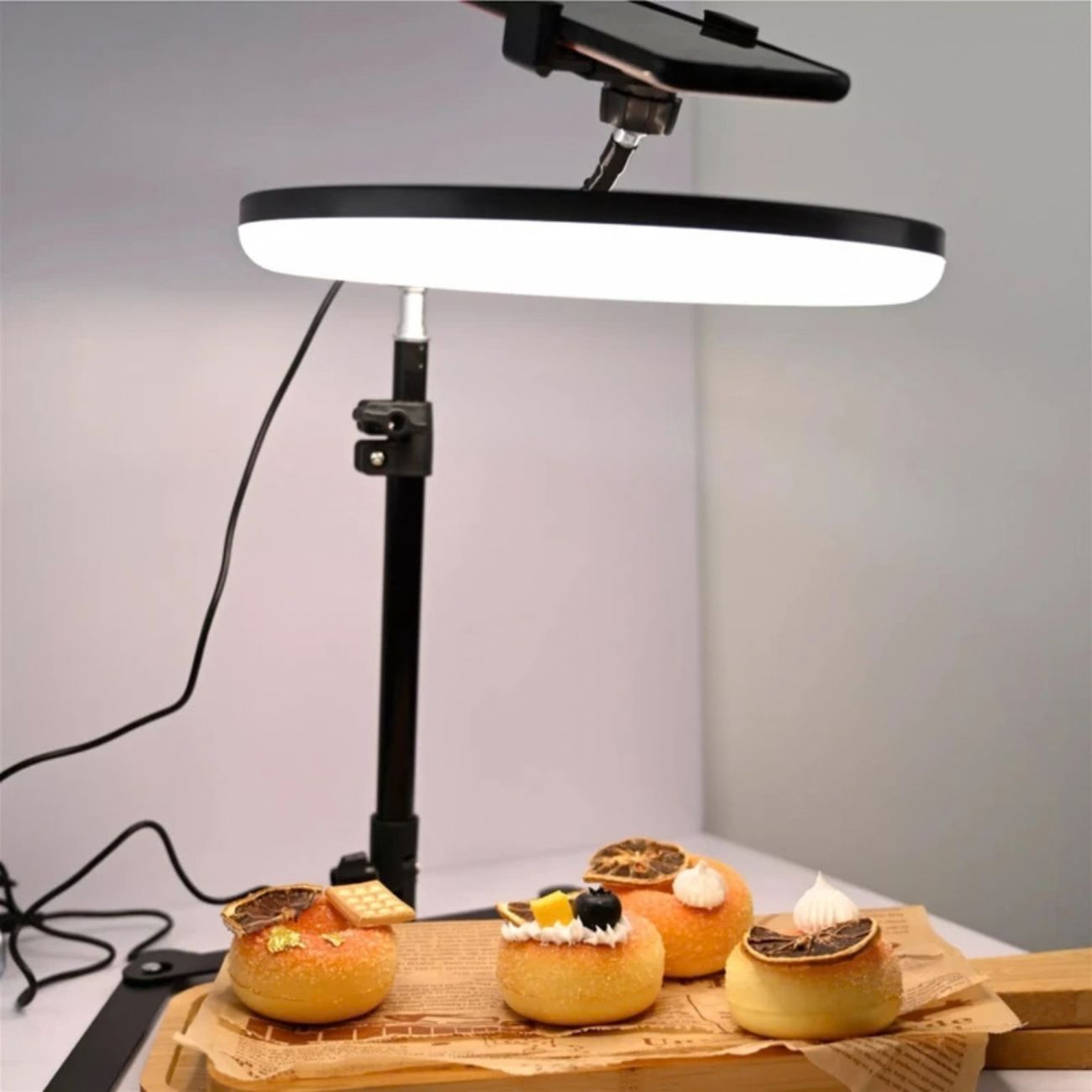 نمای بالای محصول رینگ لایت LJJ-26 RGB-26cm Ring Light