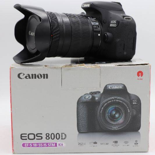 دوربین دست دوم کانن Canon EOS 800D Kit 18-55mm f/4-5.6 IS STM (25000 شات)