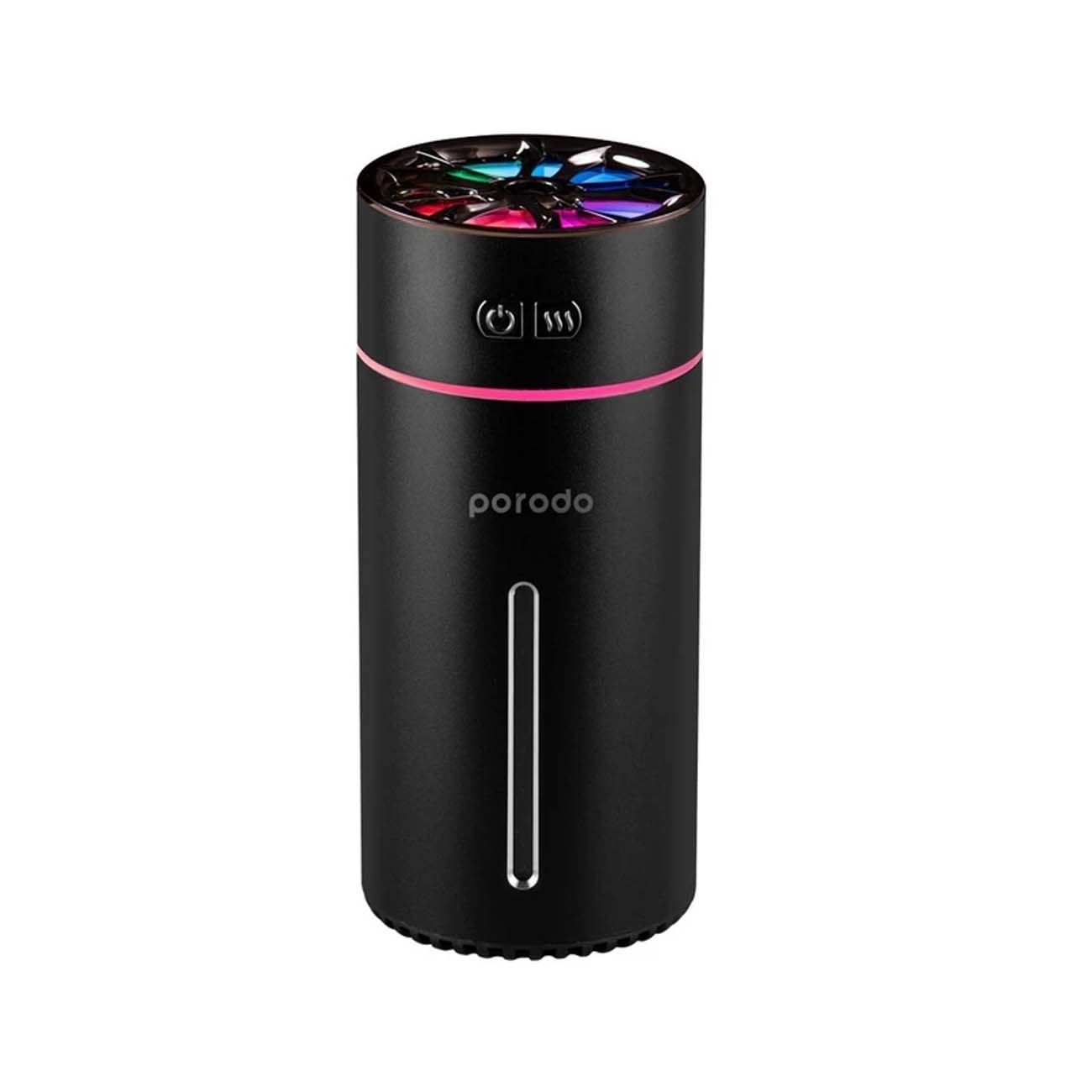 نمای روبه رو خوشبوکننده و رطوبت‌ساز پرودو Porodo Lifestyle PD-LFST031-BK Portable Air Diffuser