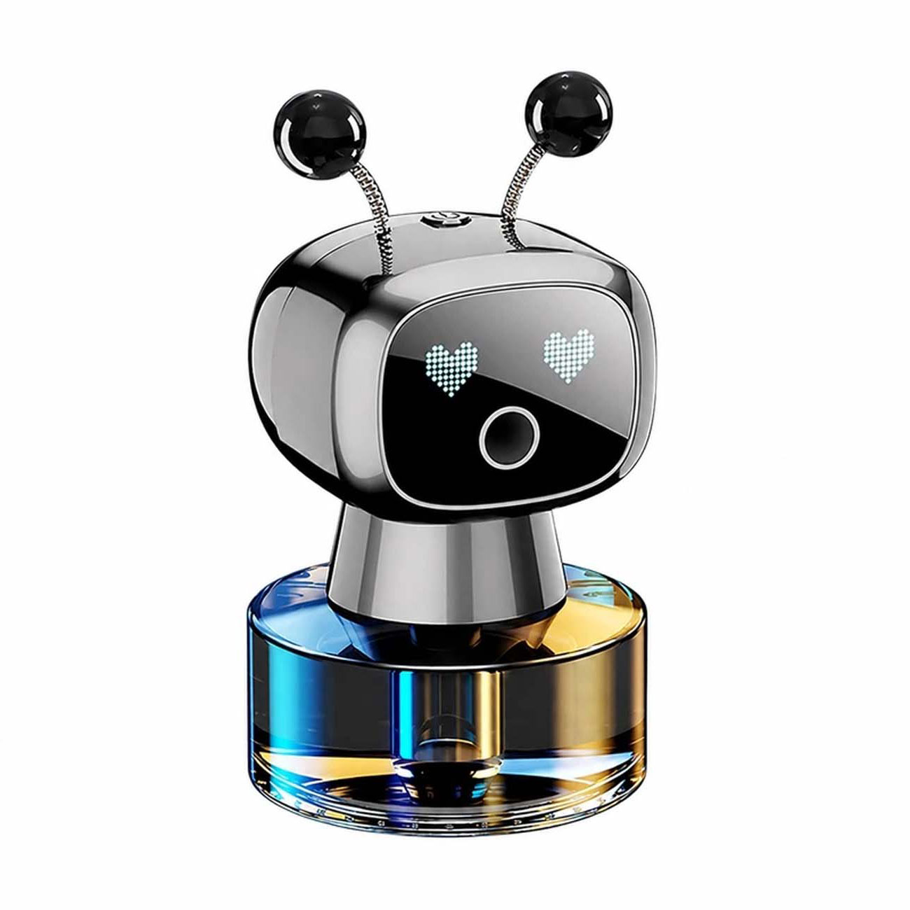نمای جانبی از خوشبوکننده خودرو مدل ربات هوشمند LANXUAN Smart Robot Car Air Freshener
