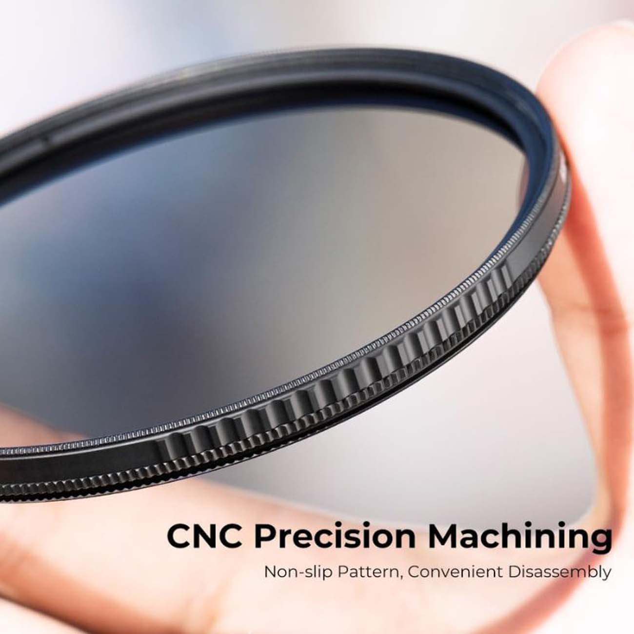 نمای کاربردی فیلتر لنز پلاریزه K&F concept 49mm CPL Digital Filter