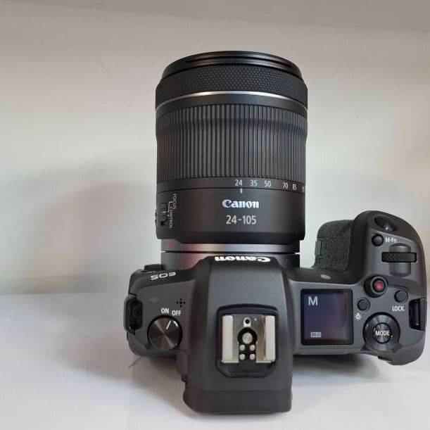 دوربین دست دوم بدون آینه کانن Canon EOS R Kit RF 24-105mm f/4-7.1 IS STM (500 شات)