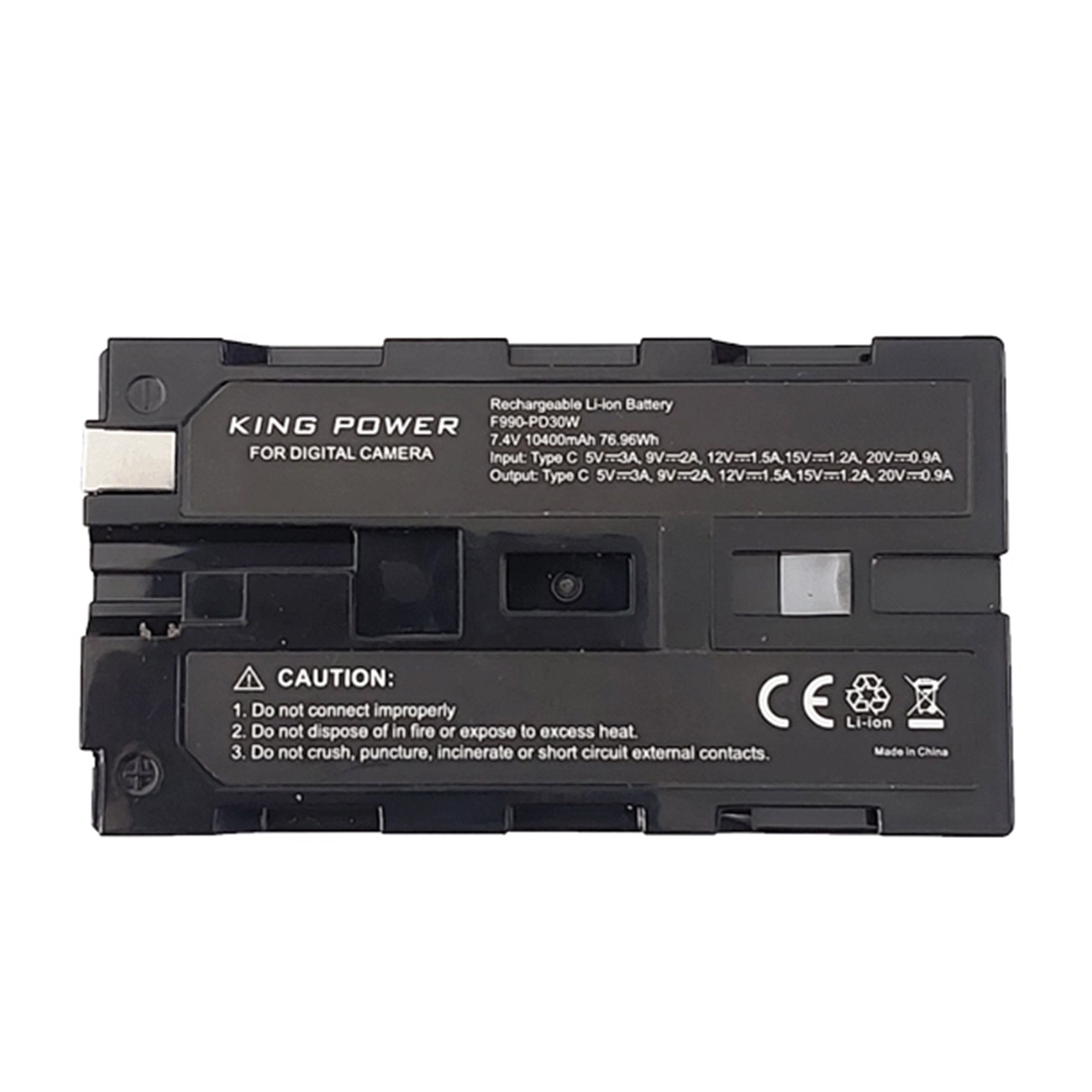 پایین باتری قابل شارژ کینگ پاور King Power F990-PD 10400mAh Rechargeable Battery