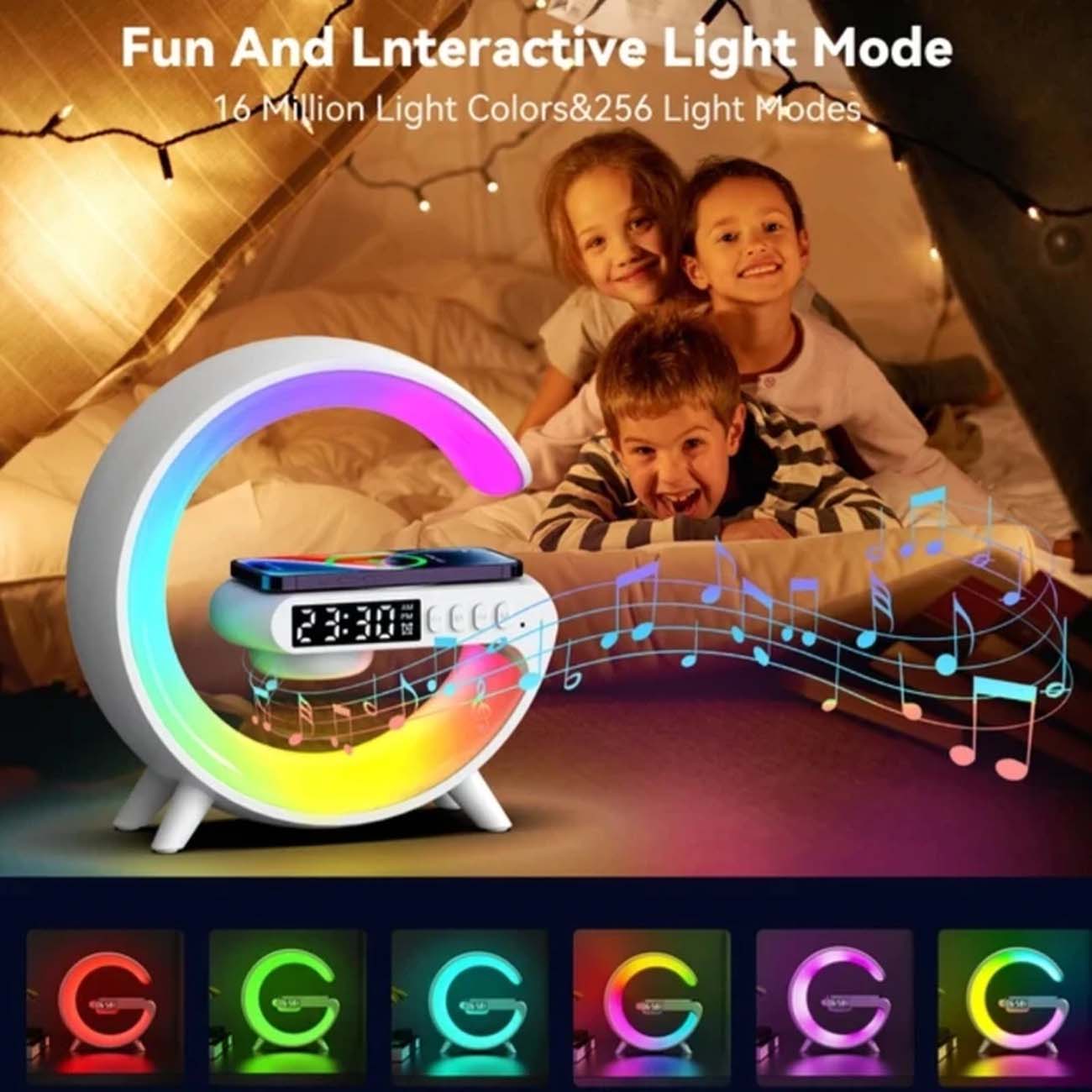 نمای نور شارژر بی سیم G63 Multifunctional Wireless Charger