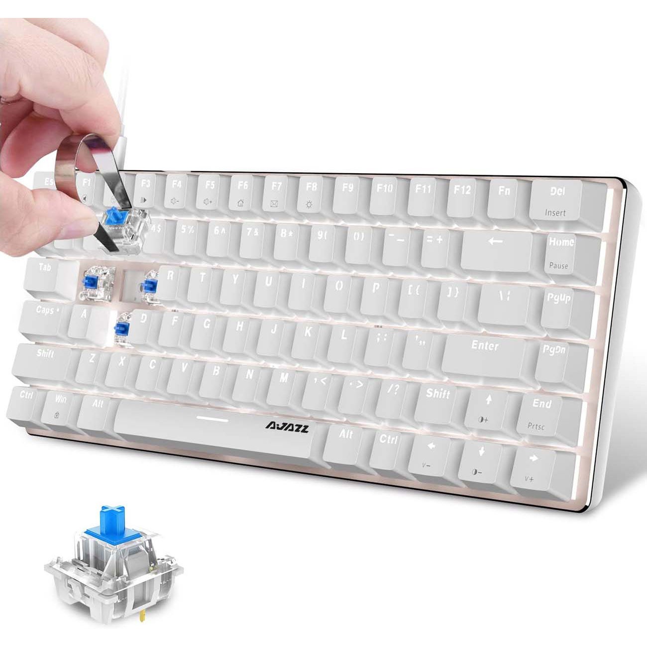 کیبورد مکانیکال گیمینگ FELiCON AK33 Mechanical Gaming Keyboard with White LED Backlit