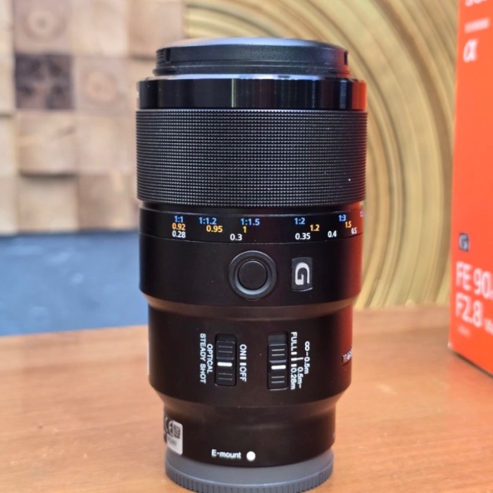 لنز دست دوم سونی Sony FE 90mm f/2.8 Macro G OSS Lens (جعبه دارد)