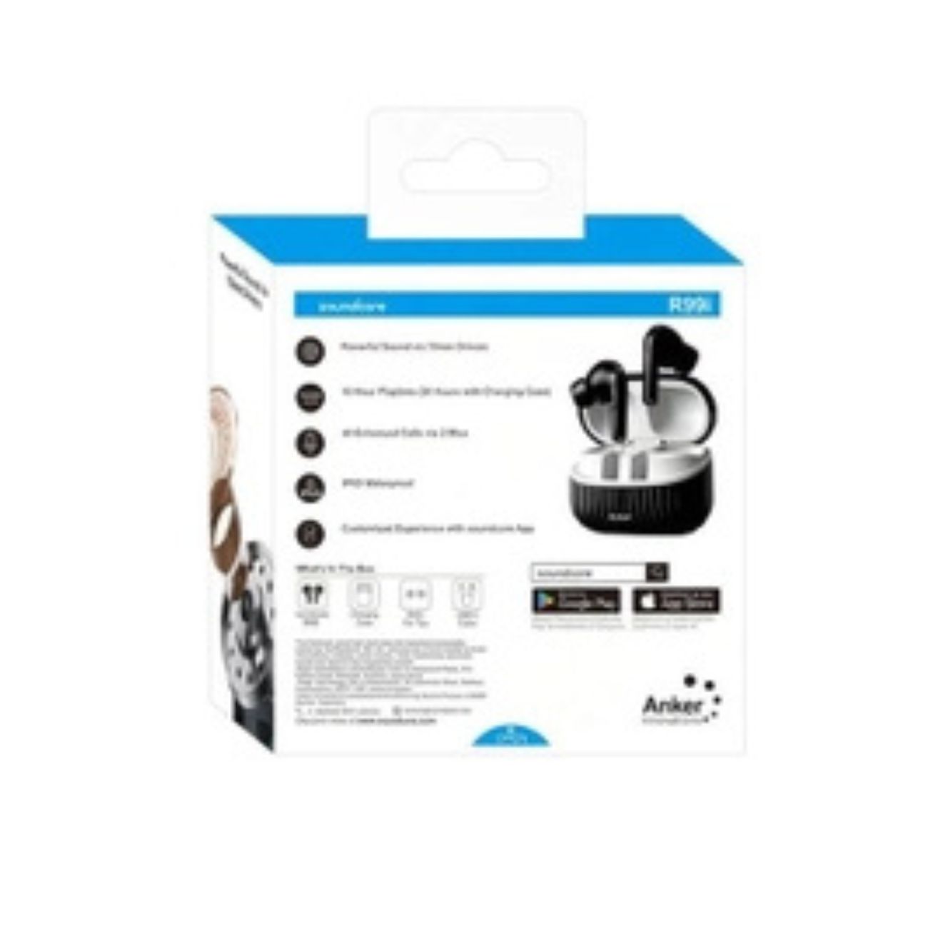 نما از پشت جعبه هندزفری بلوتوثی انکر Anker R99i Bluetooth Handsfree