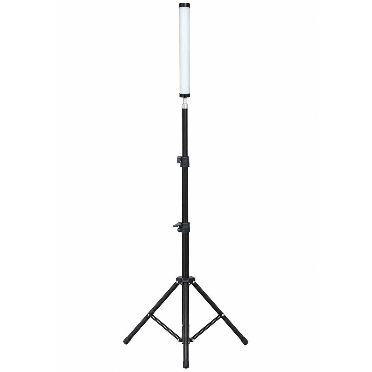نمای روبه رو نور باتومی Zeus MRT-110 RGB 30cm LED Light Stick with Light Stand