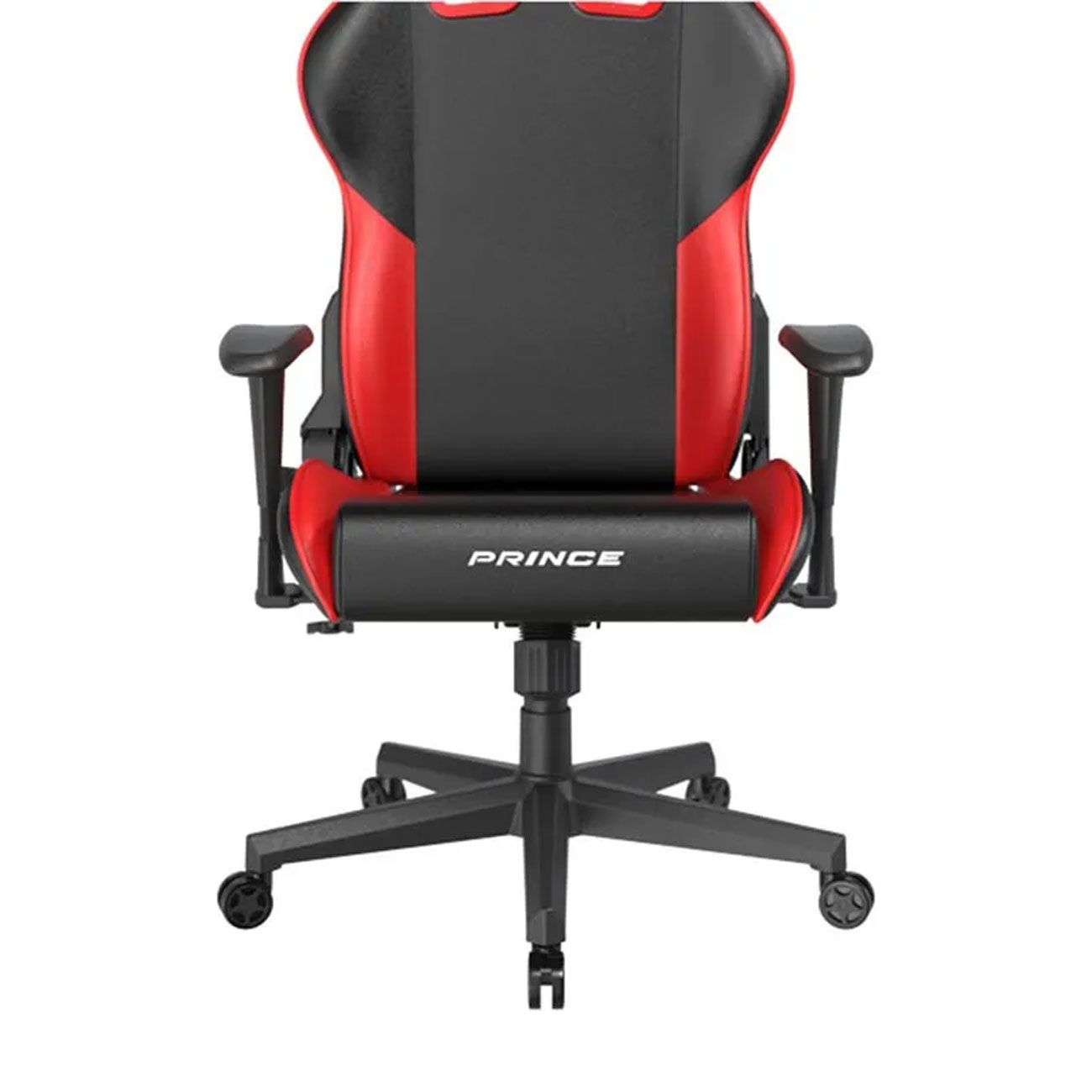 نمای روبه رو از پایه صندلی گیمینگ DXRacer Prince P132 2025 Black Red Gaming Chair