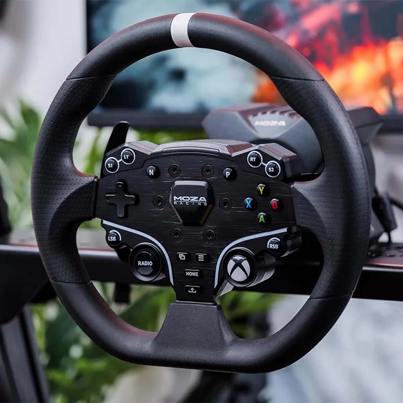 نمای کاربردی فرمان و پدال موزا MOZA R3 Racing Wheel Bundle for Xbox