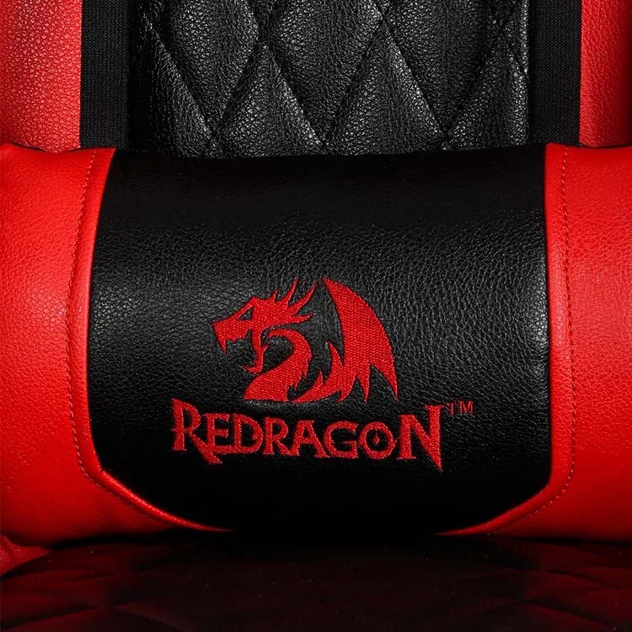 نمای بالشتک صندلی گیمینگ ردراگون قرمز Redragon C602 Pro Gaming Chair