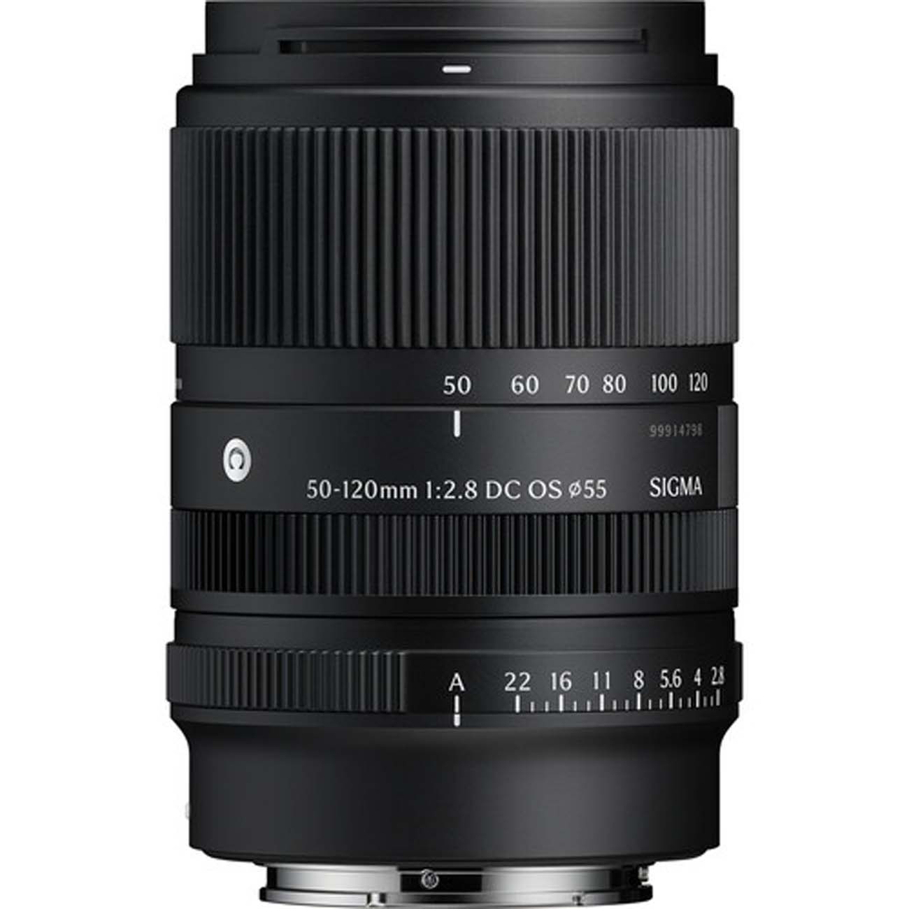 نمای روبه رو از لنز سیگما Sigma 50-120mm F2.8 DC OS Contemporary Lens for Sony E