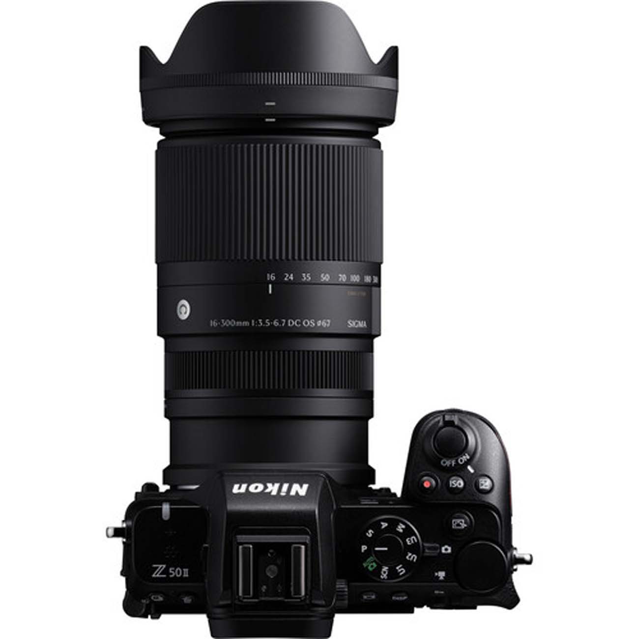 نمای نصب شده لنز سیگما Sigma 16-300mm f3.5-6.7 DC OS Contemporary Lens for Nikon Z