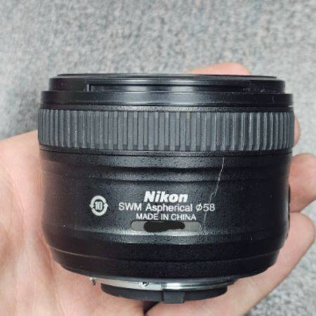 لنز دست دوم نیکون Nikon AF-S NIKKOR 50mm f/1.8G Lens (جعبه ندارد)