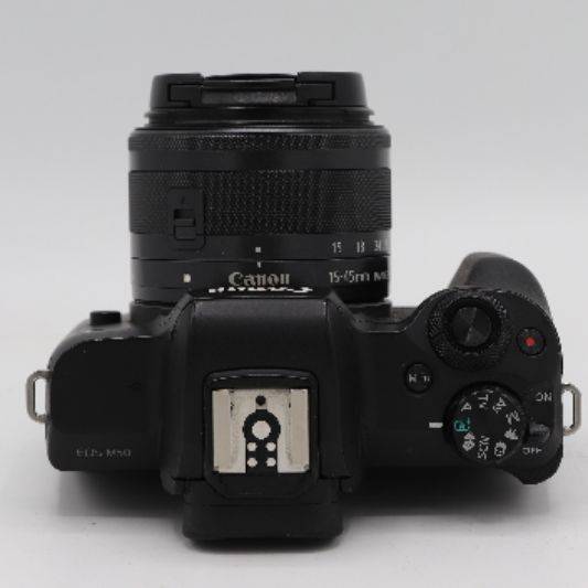 دوربین دست دوم بدون آینه کانن Canon EOS M50 kit 15-45mm black (7000 شات)