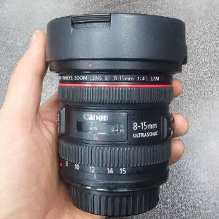 لنز دست دوم کانن Canon EF 8-15mm f/4L Fisheye USM (جعبه دارد)