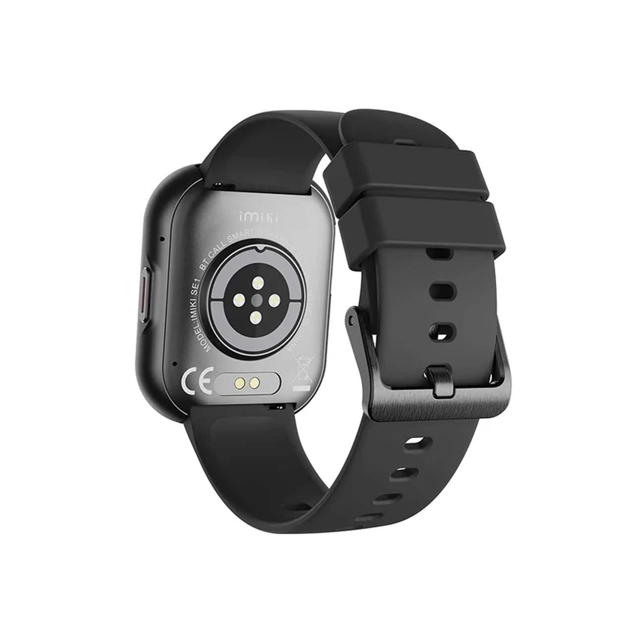 نمای پشت ساعت هوشمند مشکی IMIKI SE1 Smart Watch