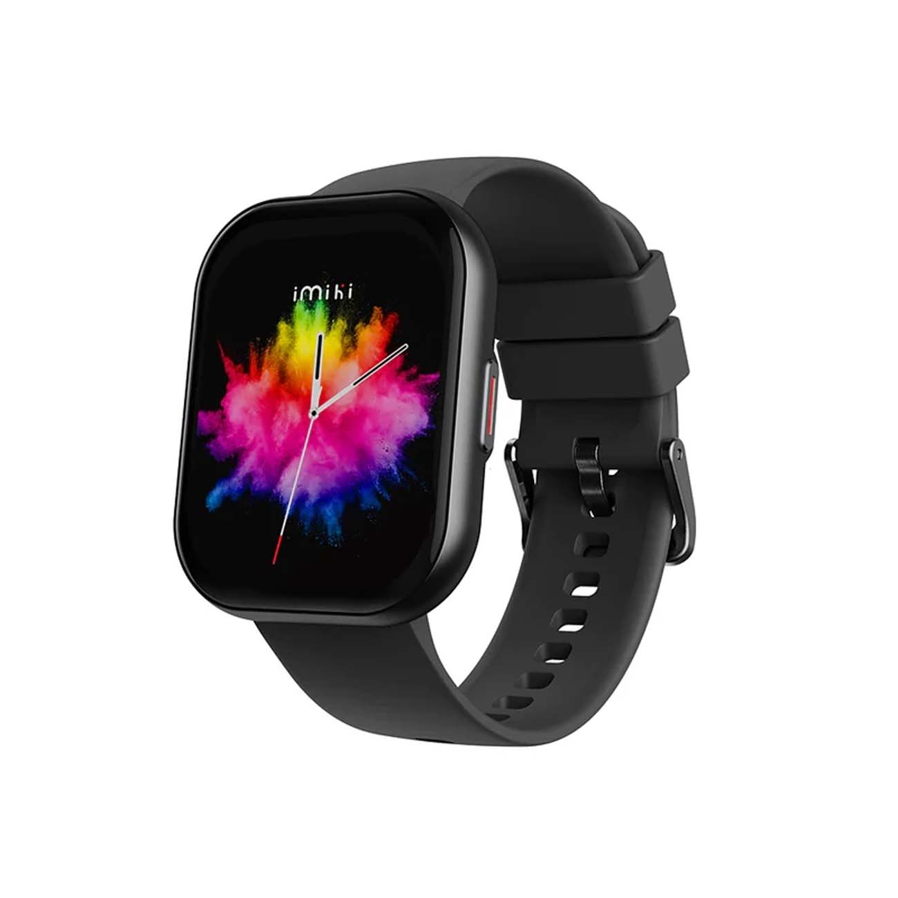 نمای جانبی ساعت هوشمند مشکی IMIKI SE1 Smart Watch