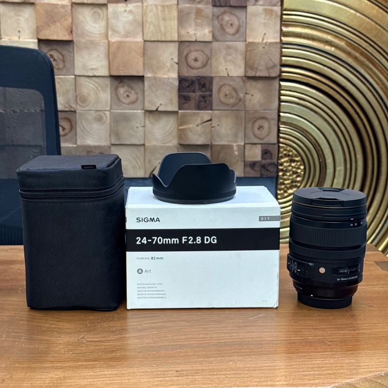 لنز دست دوم سیگما Sigma 24-70mm f/2.8 DG OS HSM Art for Canon (جعبه دارد)