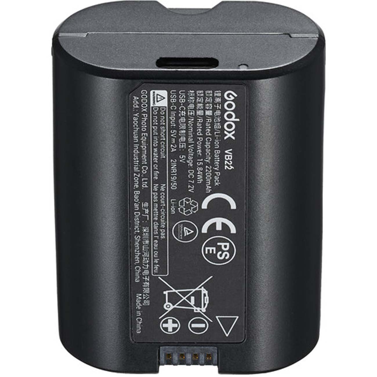 نمای باتری فلاش اکسترنال گودکس Godox V1mid C TTL On-Camera Flash for Canon