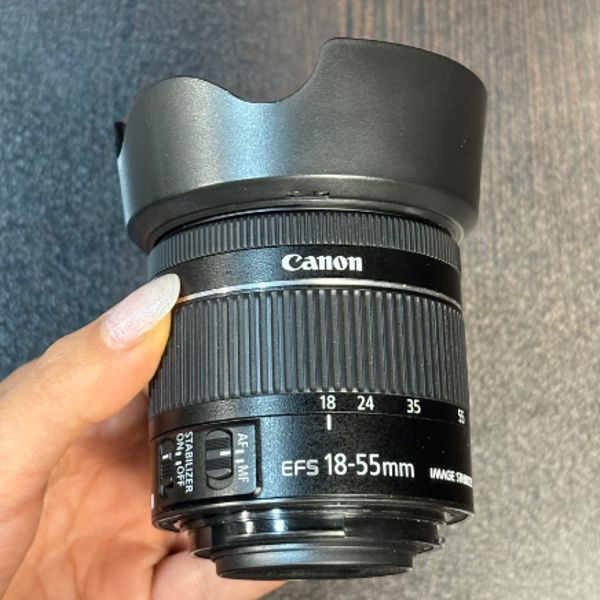 لنز دست دوم کانن Canon EF-S 18-55mm f/3.5-5.6 IS STM No Box (جعبه ندارد)