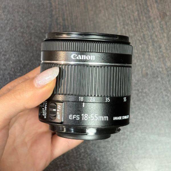 لنز دست دوم کانن Canon EF-S 18-55mm f/3.5-5.6 IS STM No Box (جعبه ندارد)
