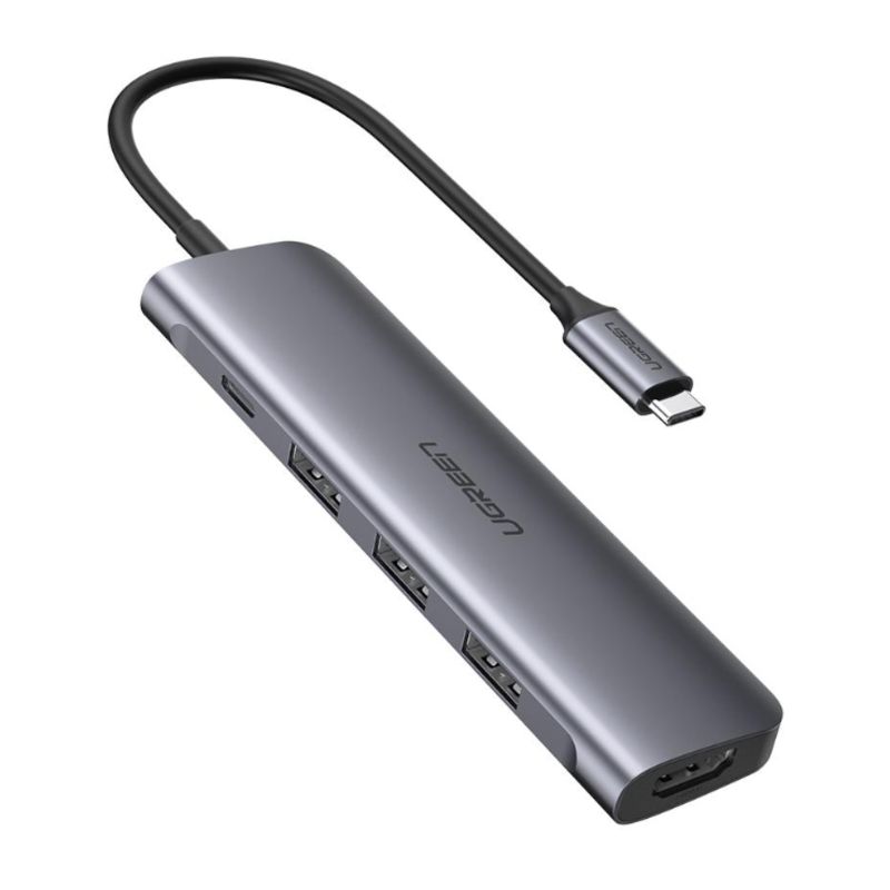 هاب 5 پورت یوگرین UGREEN CM136 5-in-1 USB-C Hub