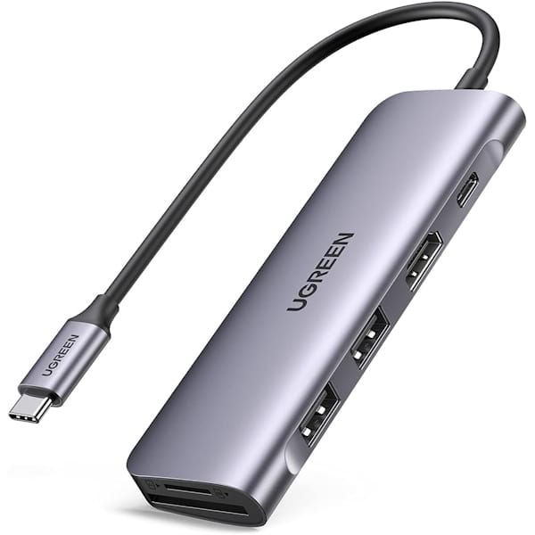 نمای نزدیک هاب 6 پورت یوگرین UGREEN CM195 6-in-1 USB-C Hub