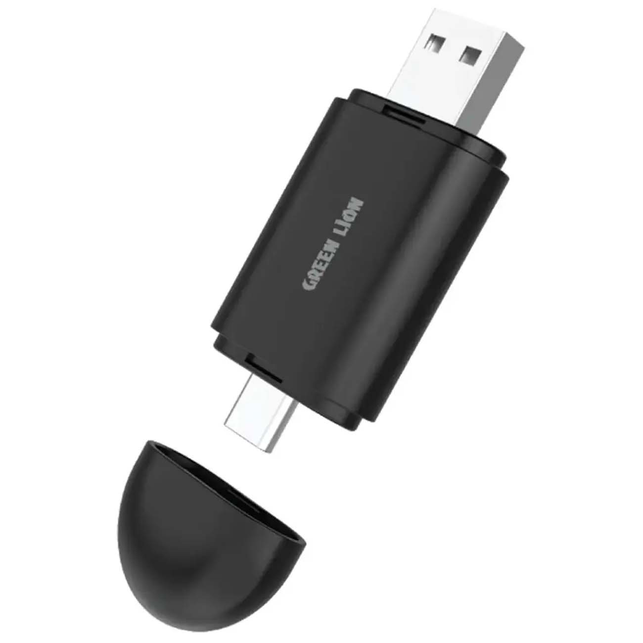نمای جانبی دانگل کارپلی و اندروید اتو گرین لاین Green Lion 2-In-1 Wireless Adapter CarPlay & Android