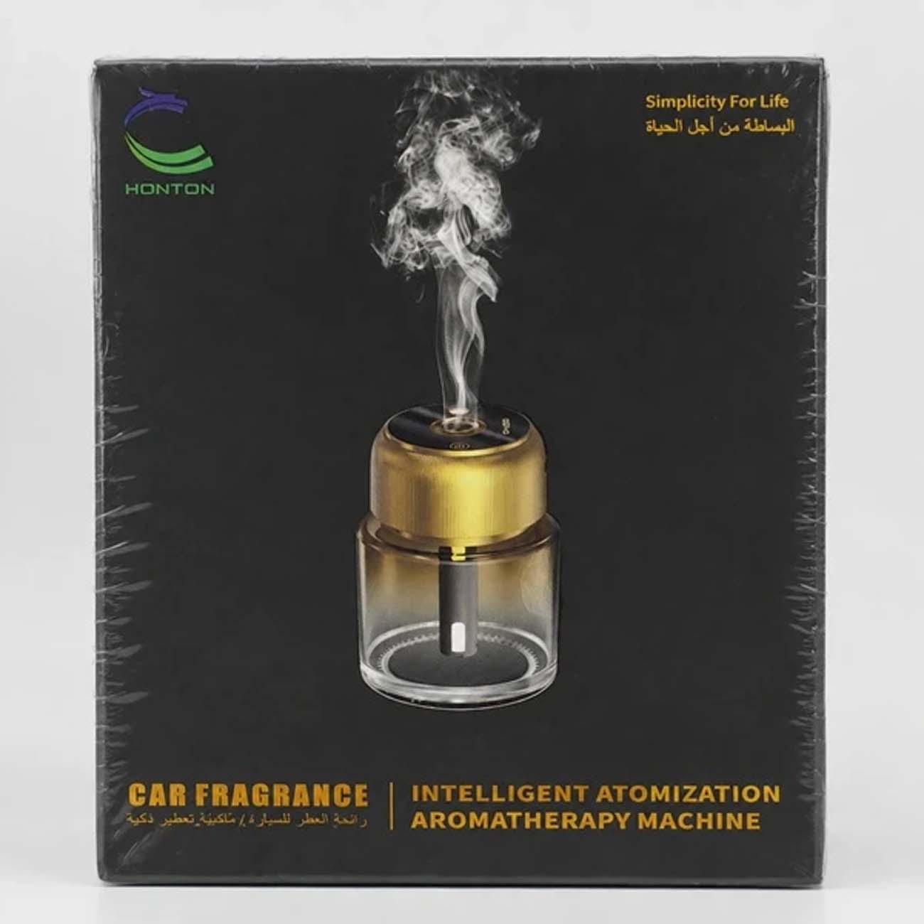 نمای جعبه خوشبوکننده هوشمند خودرو Smart Car Golden Air Freshener with Galaxy Light