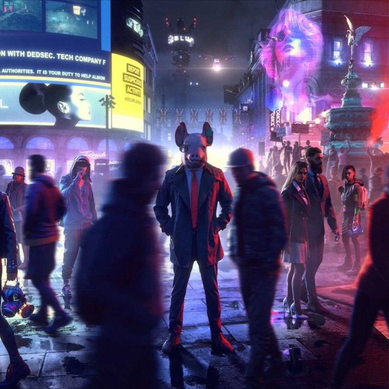 نما از فضای بازی پلی استیشن Watch Dogs Legion Ps4 Game