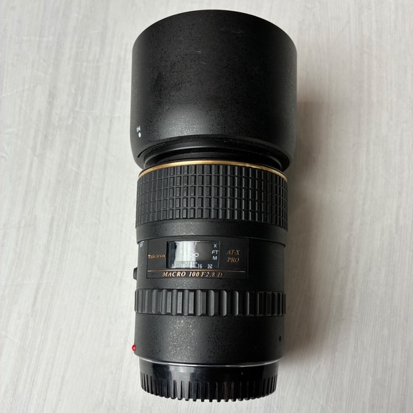 لنز دست دوم توکینا Tokina 100mm f /2.8 at-xm100 af pro d. macro (جعبه دارد)