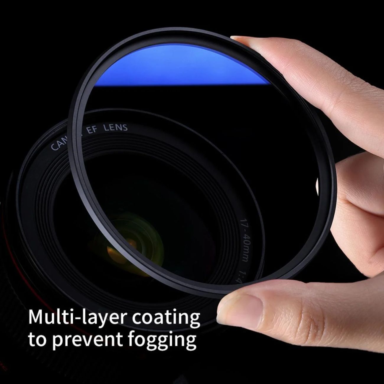 نمای مایل فیلتر لنز کی اند افK&F 01.1422 52mm Slim UV Lens Filter