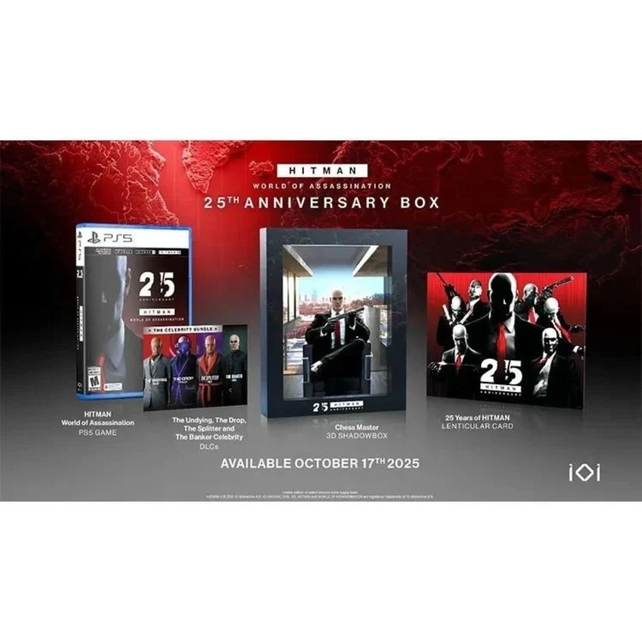 نمای کامل بازی پلی استیشن Hitman: World of Assassination 25th Anniversary PS5 Game