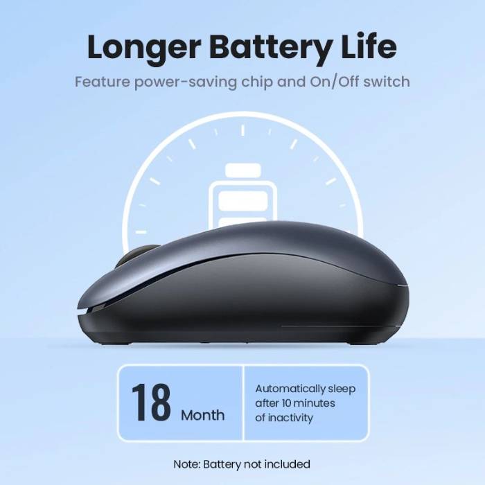 عکس از مشخصات ماوس  UGREEN MU105 2.4GHz Wireless Mouse
