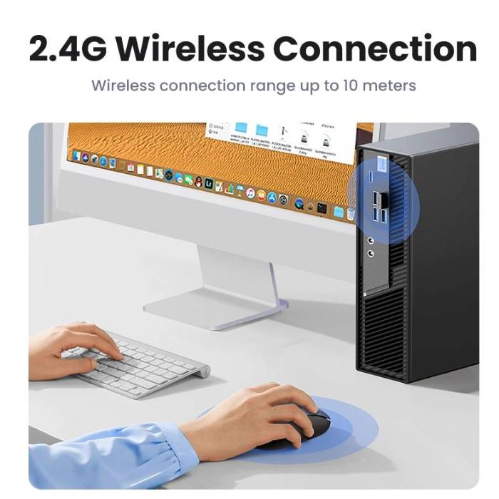 عکس از مشخصات ماوس  UGREEN MU105 2.4GHz Wireless Mouse