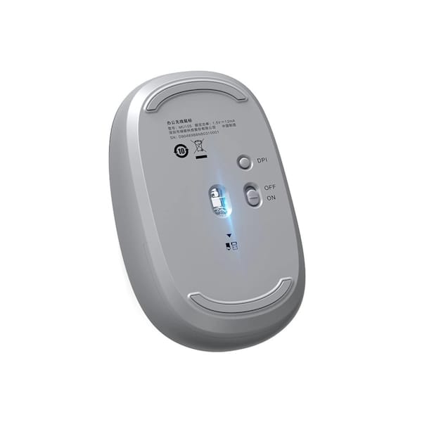 عکس از پایین ماوس خاکستری  UGREEN MU105 2.4GHz Wireless Mouse