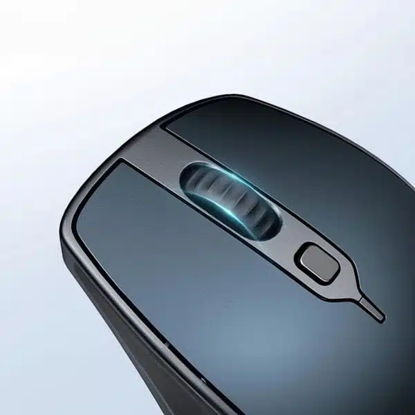عکس از نمای بالا ماوس آبی UGREEN 2.4GHz MU101 Dual Mode Wireless Mouse