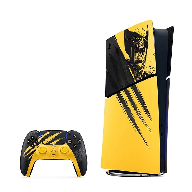 کنسول بازی پلی استیشن 5 اسلیم (PS5 Slim Digital Edition) Marvel’s Wolverine Battle Yellow Limited Edition