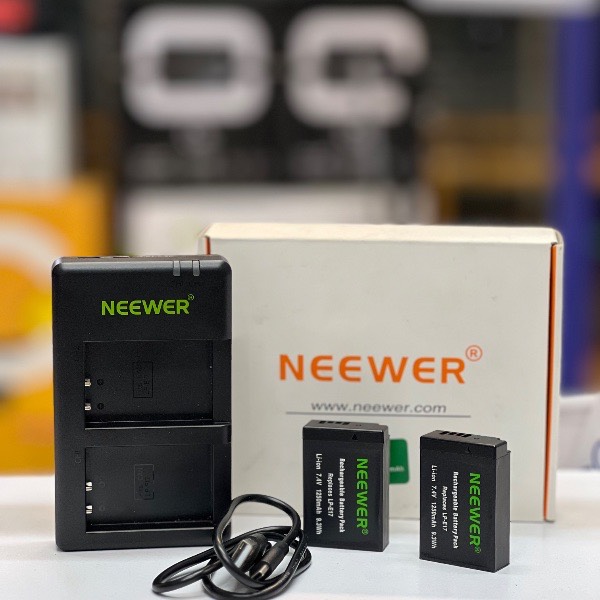 شارژر و باتری دوربین نیوور دست دوم Neewer 2-pack LP-E17 battery charger for canon