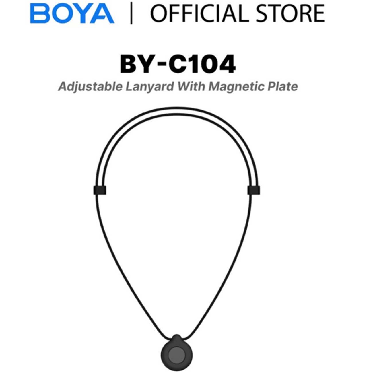 نمای توضیحات بند مخصوص فرستنده میکروفون بویا BOYA BY-C104 Adjustable Lanyard Holder