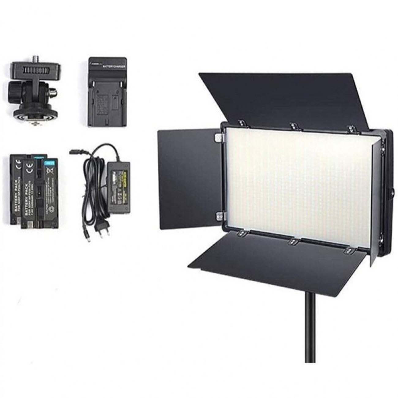نمای کلی از نور ثابت ال ای دی C11 800W RGB LED Video Light Panel