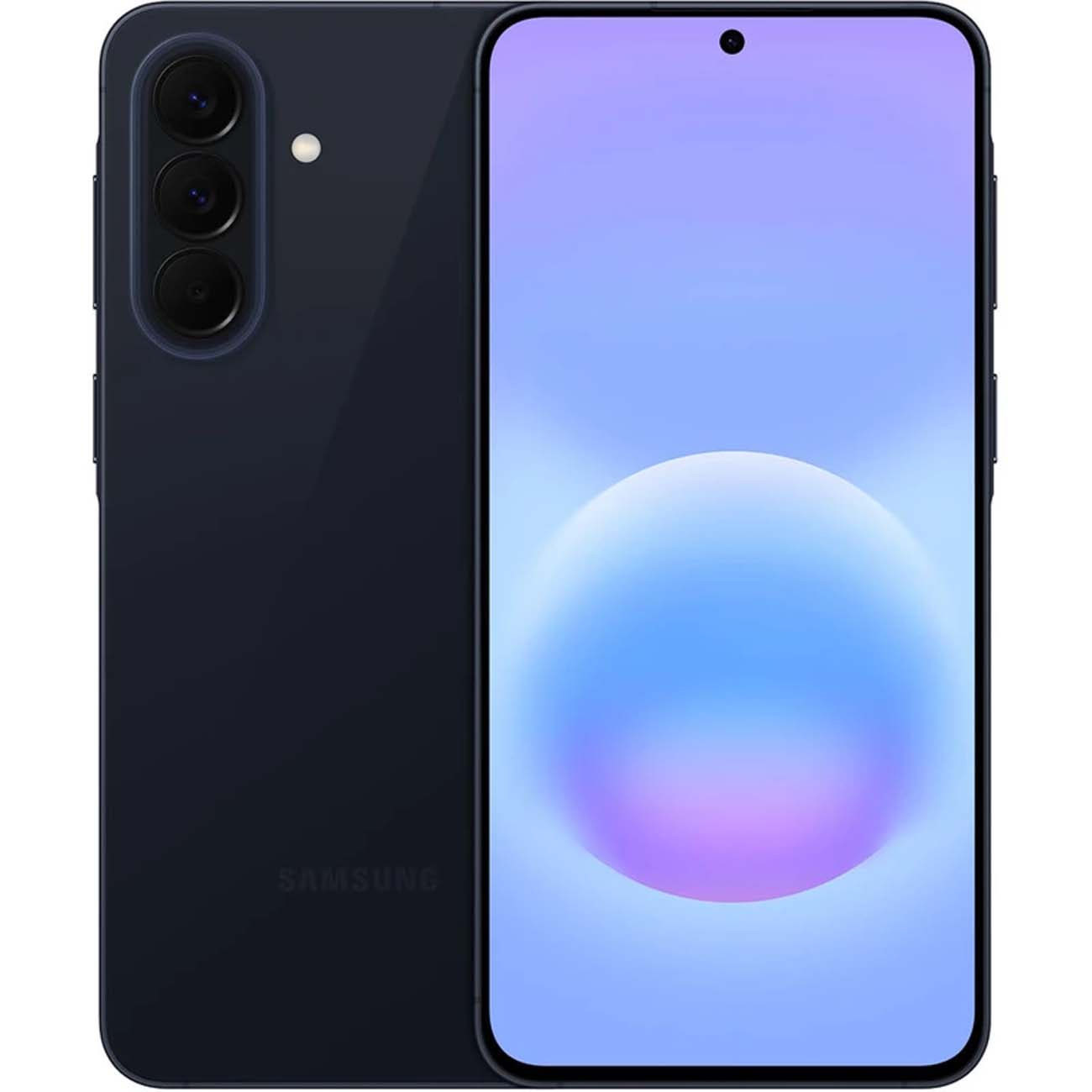 نمای روبه رو گوشی موبایل سامسونگ سورمه ای Samsung Galaxy A57 5G 256GB 8GB RAM Dual SIM Vietnam Mobil